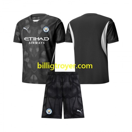 Billige Fotballdrakter Manchester City Keeper Barn Fjerdedraktsett 2024/25 Kortermet